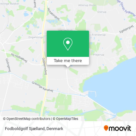 Fodboldgolf Sjælland map