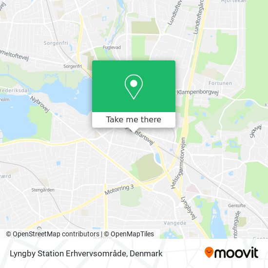 Lyngby Station Erhvervsområde map