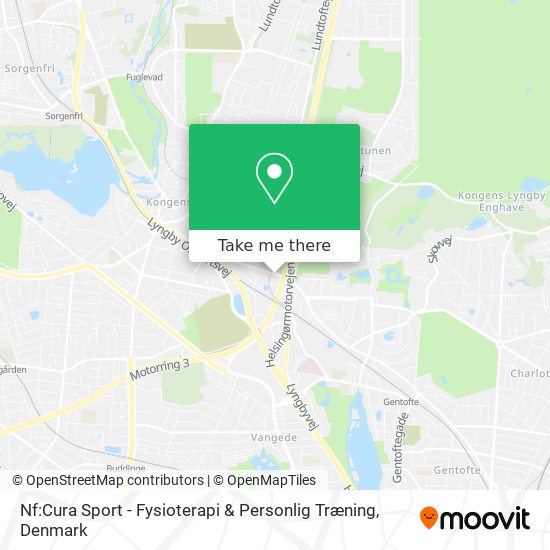 Nf:Cura Sport - Fysioterapi & Personlig Træning map