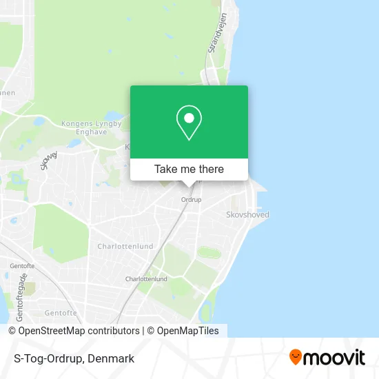 S-Tog-Ordrup map