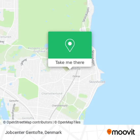 Jobcenter Gentofte map