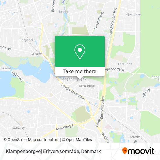 Klampenborgvej Erhvervsområde map