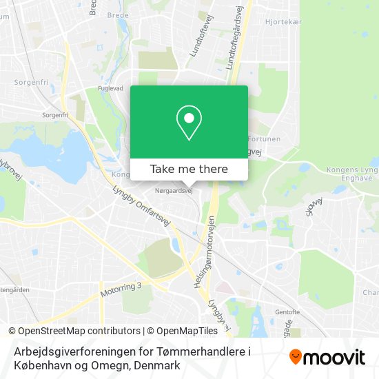 Arbejdsgiverforeningen for Tømmerhandlere i København og Omegn map