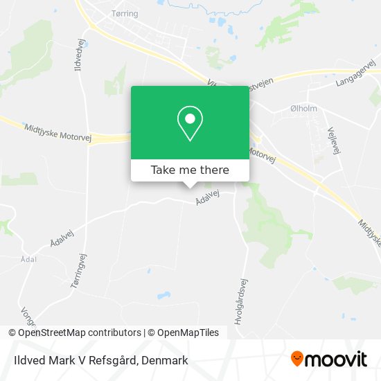 Ildved Mark V Refsgård map