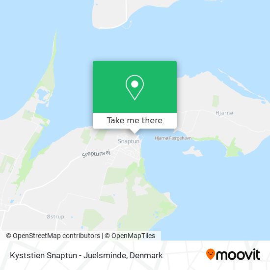 Kyststien Snaptun - Juelsminde map