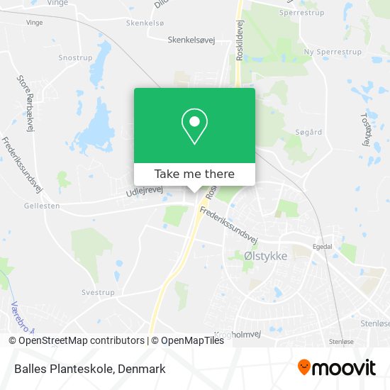 Balles Planteskole map