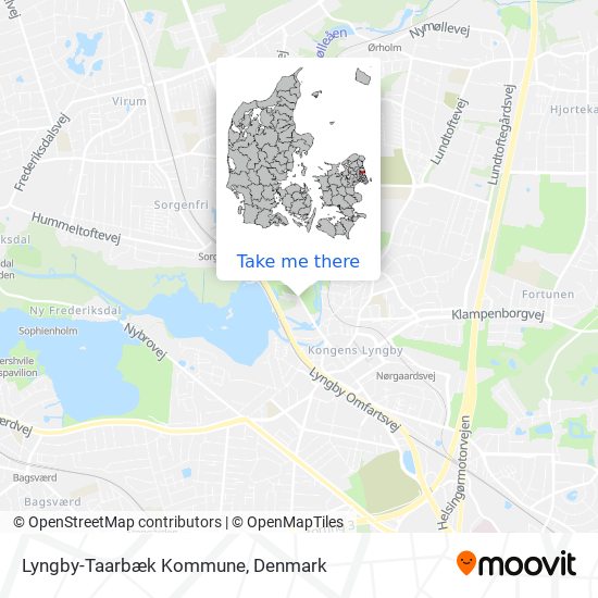 Lyngby-Taarbæk Kommune map