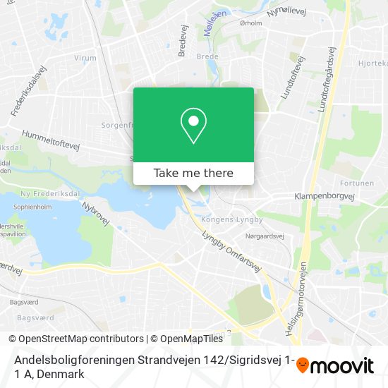 Andelsboligforeningen Strandvejen 142 / Sigridsvej 1-1 A map