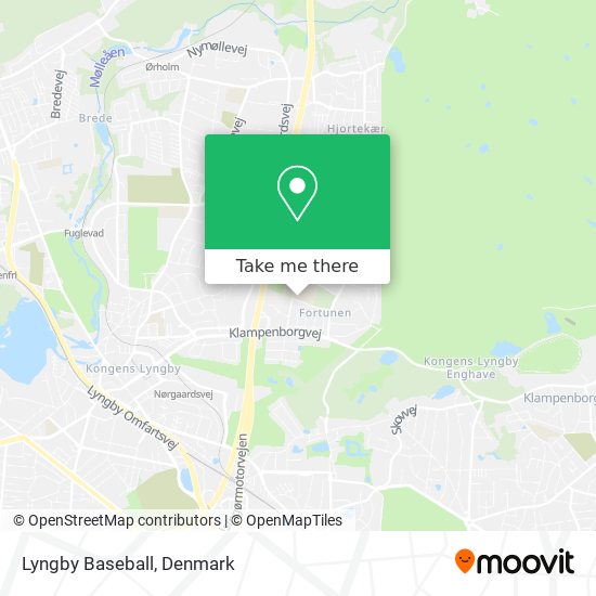 Lyngby Baseball map