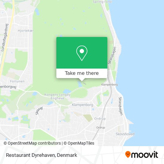 Restaurant Dyrehaven map