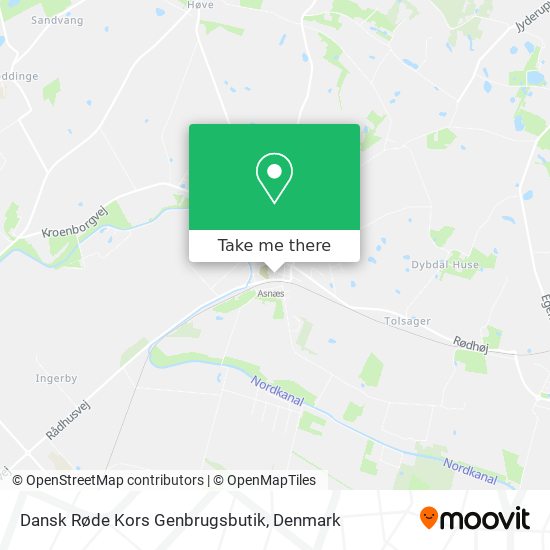 Dansk Røde Kors Genbrugsbutik map