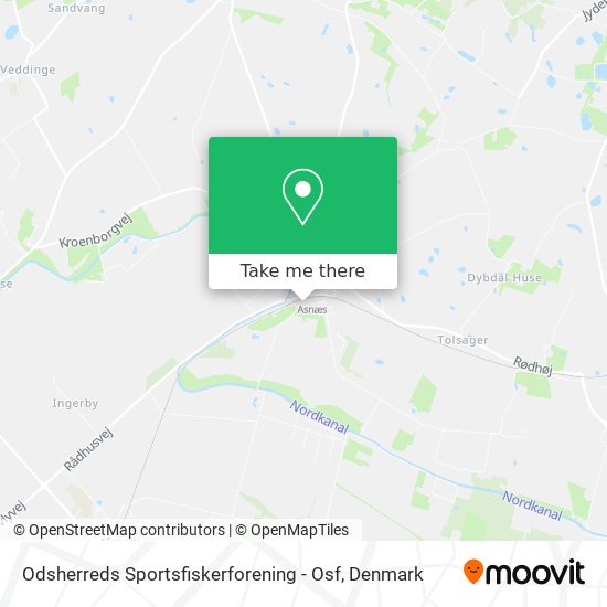 Odsherreds Sportsfiskerforening - Osf map