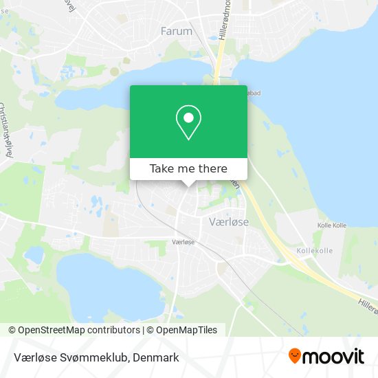 Værløse Svømmeklub map