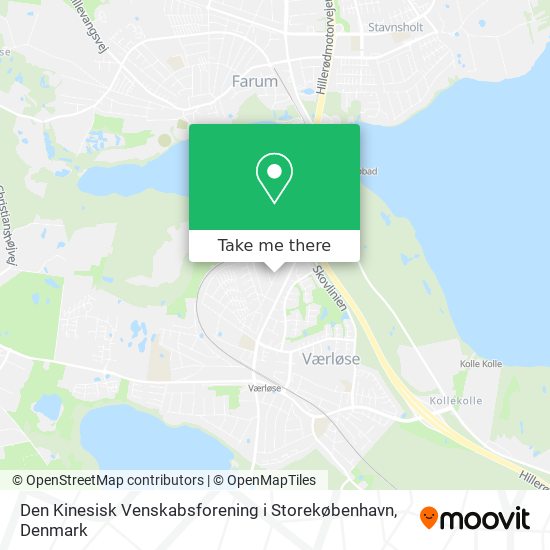 Den Kinesisk Venskabsforening i Storekøbenhavn map