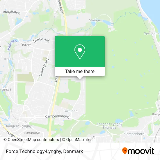 Force Technology-Lyngby map