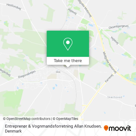 Entreprenør & Vognmandsforretning Allan Knudsen map