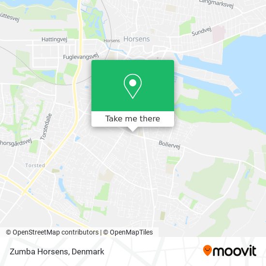 Zumba Horsens map