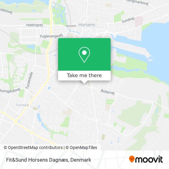 Fit&Sund Horsens Dagnæs map