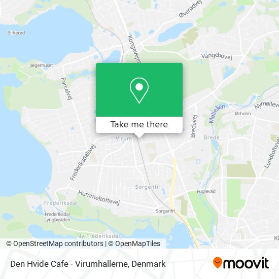 Den Hvide Cafe - Virumhallerne map