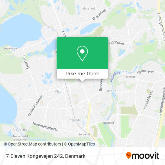 7-Eleven Kongevejen 242 map