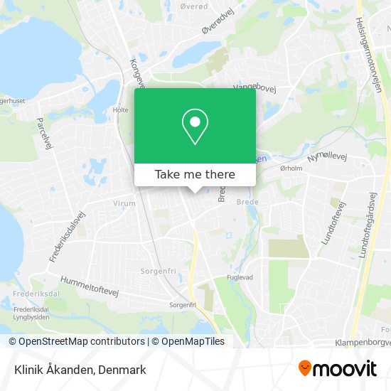 Klinik Åkanden map