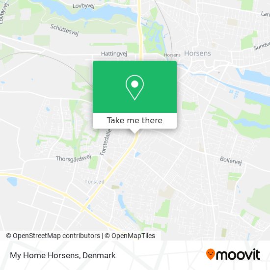 My Home Horsens map