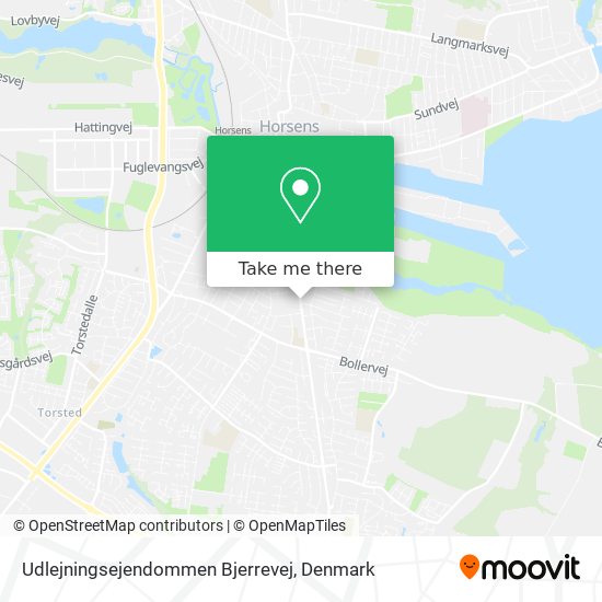 Udlejningsejendommen Bjerrevej map