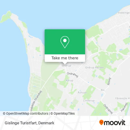 Gislinge Turistfart map