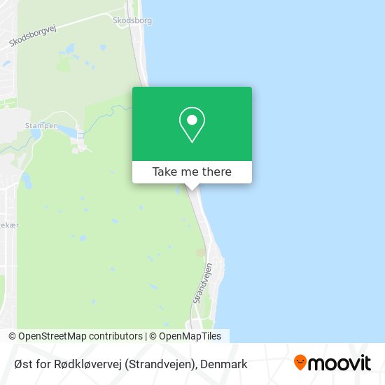 Øst for Rødkløvervej (Strandvejen) map