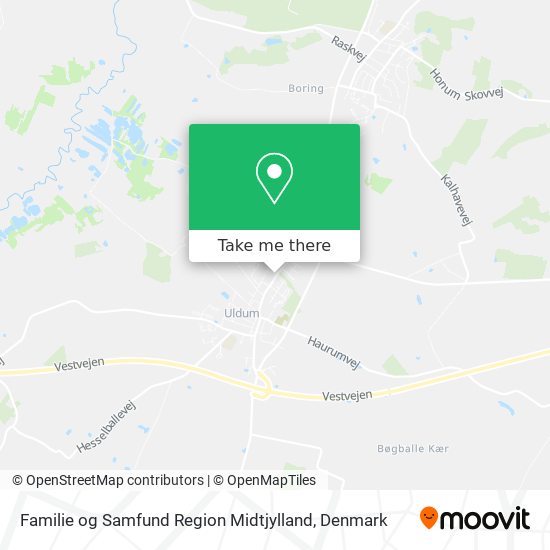 Familie og Samfund Region Midtjylland map