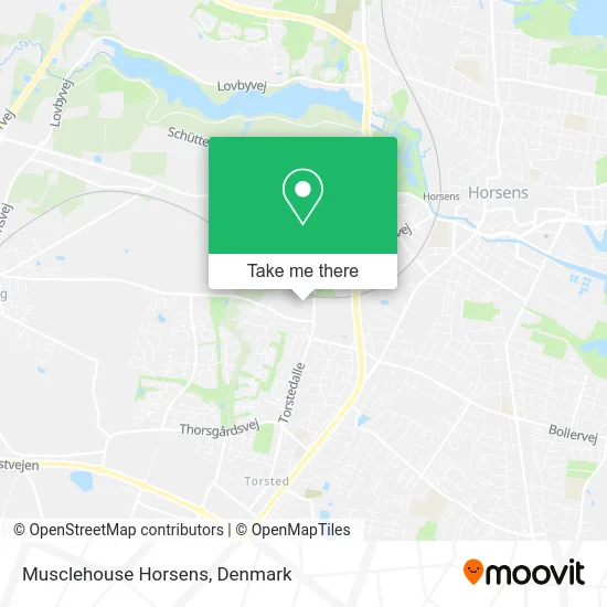 Musclehouse Horsens map