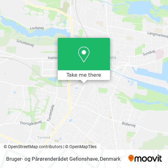 Bruger- og Pårørenderådet Gefionshave map