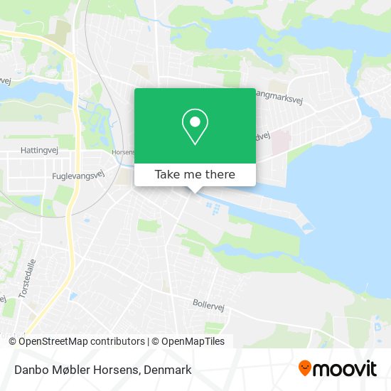 Danbo Møbler Horsens map