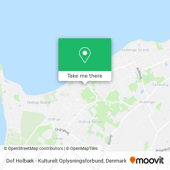 Dof Holbæk - Kulturelt Oplysningsforbund map