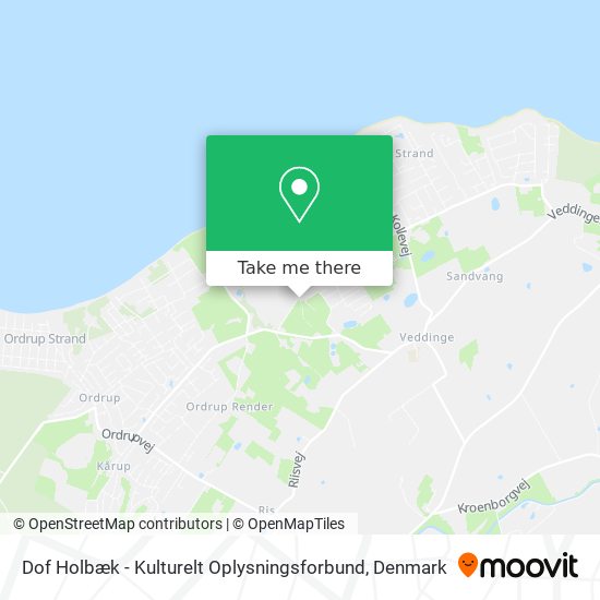 Dof Holbæk - Kulturelt Oplysningsforbund map