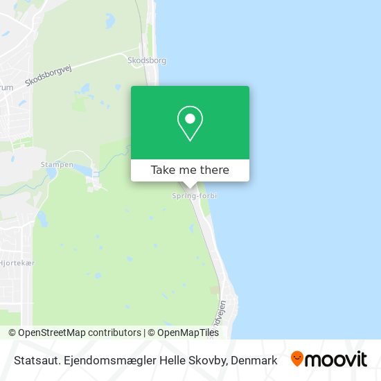 Statsaut. Ejendomsmægler Helle Skovby map