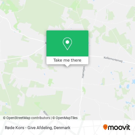 Røde Kors - Give Afdeling map