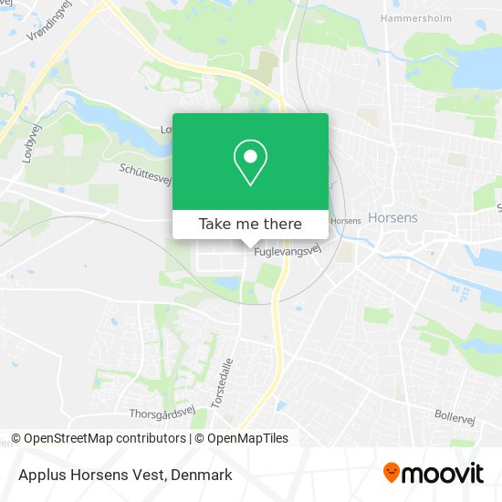 Applus Horsens Vest map