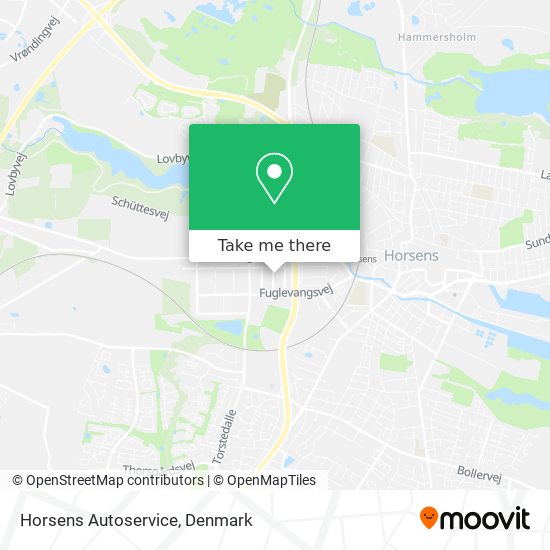 Horsens Autoservice map