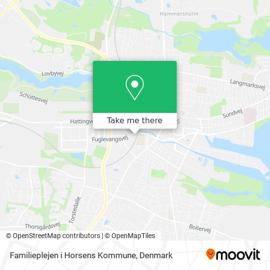 Familieplejen i Horsens Kommune map
