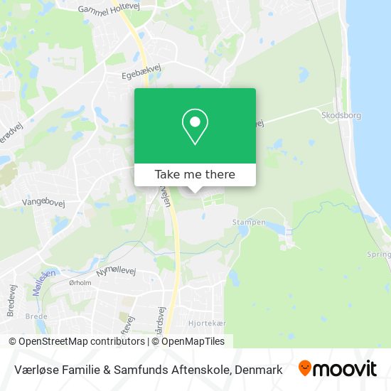 Værløse Familie & Samfunds Aftenskole map