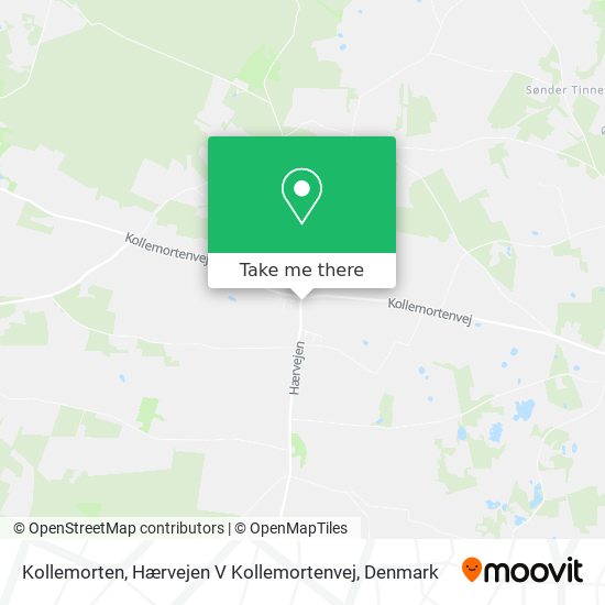 Kollemorten, Hærvejen V Kollemortenvej map