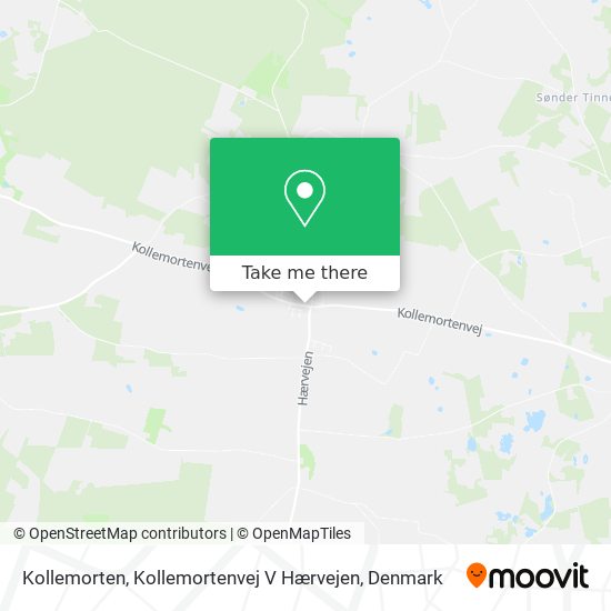 Kollemorten, Kollemortenvej V Hærvejen map