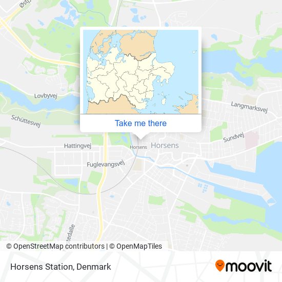 Horsens Station map