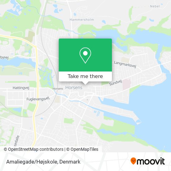 Amaliegade/Højskole map