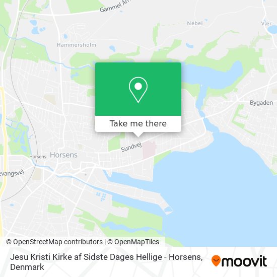 Jesu Kristi Kirke af Sidste Dages Hellige - Horsens map