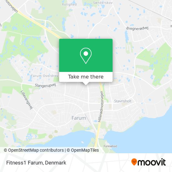 Fitness1 Farum map