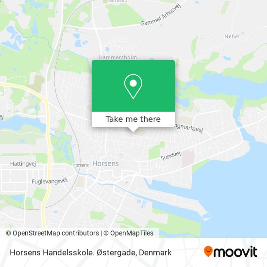 Horsens Handelsskole. Østergade map