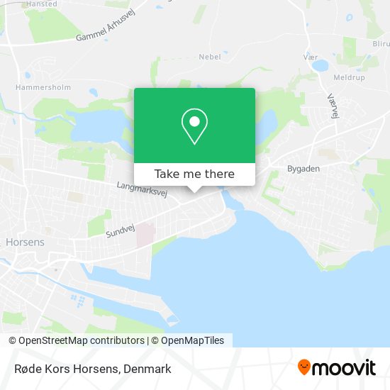 Røde Kors Horsens map