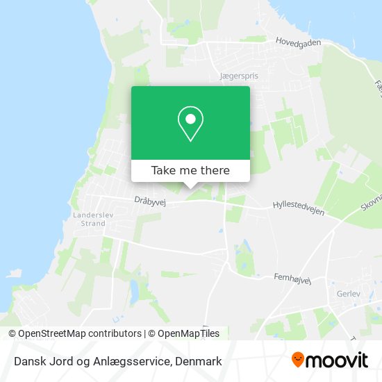 Dansk Jord og Anlægsservice map